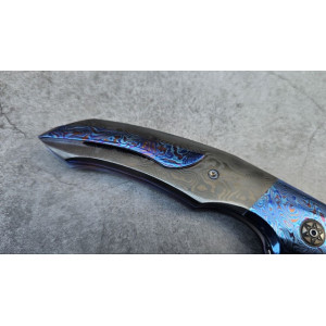 RAPTOR S125V авторський складаний ніж ручної роботи Androshchuk Knives, сталь S125V в обкладках з нерждамаску, 65 HRC. Photo 2